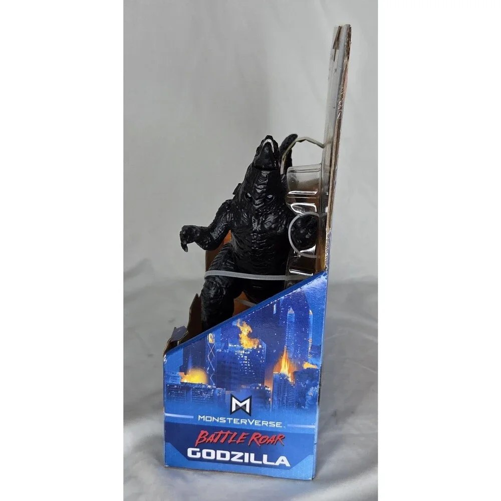 Playmates Toys Battle Roar Godzilla Action Figure Godzilla vs. Kong Sounds Works